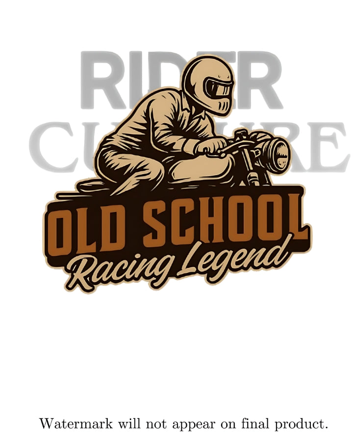 Old School Racing Legend - Premium Tee- Black