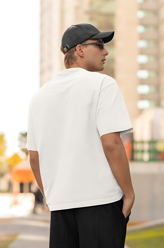 Fast Life | Die Happy - Oversized Tee - White