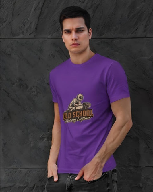 Old School Racing Legend - Premium Tee- Purple