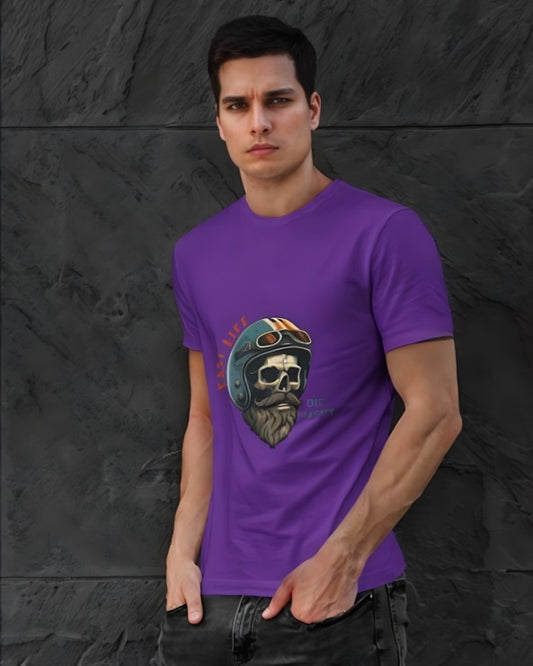 Fast Life | Die Happy Premium Tee - Purple
