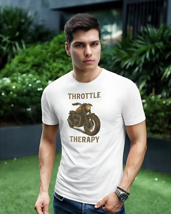 Throttle Therapy Premium Tee - White