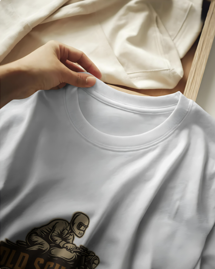 Old School Racing Legend - Premium Tee- White