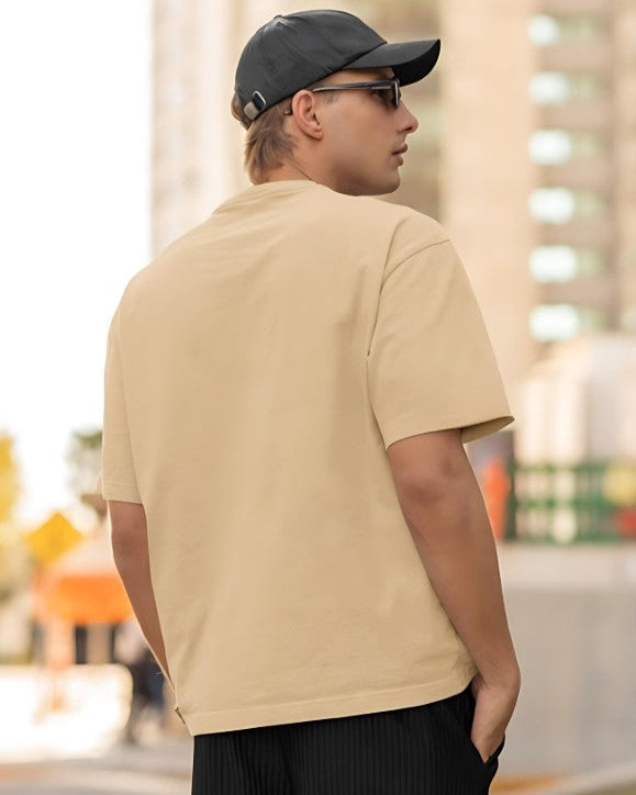 Ride Fast | Live Hard - Oversized Tee - Beige