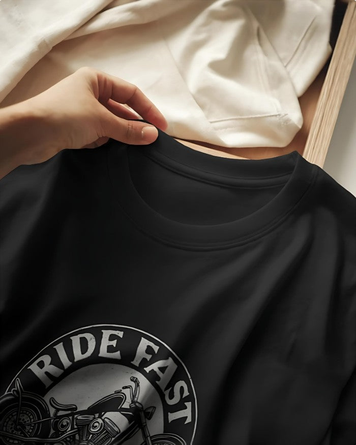 Ride Fast | Live Hard – Premium Tee - Black