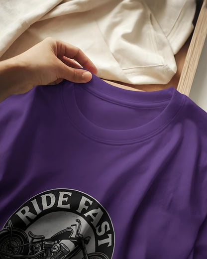 Ride Fast | Live Hard – Premium Tee - Purple