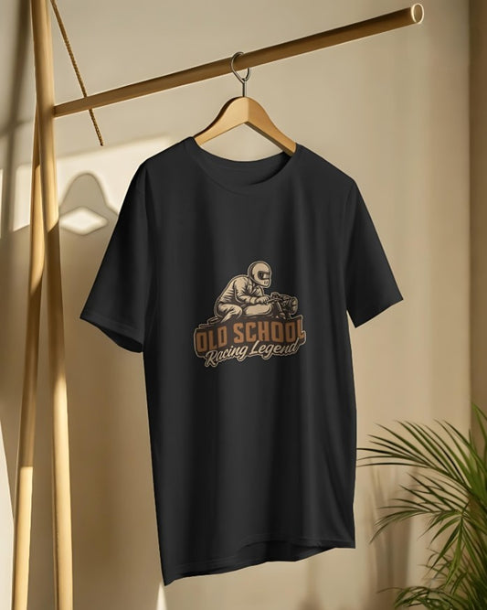 Old School Racing Legend - Premium Tee- Black