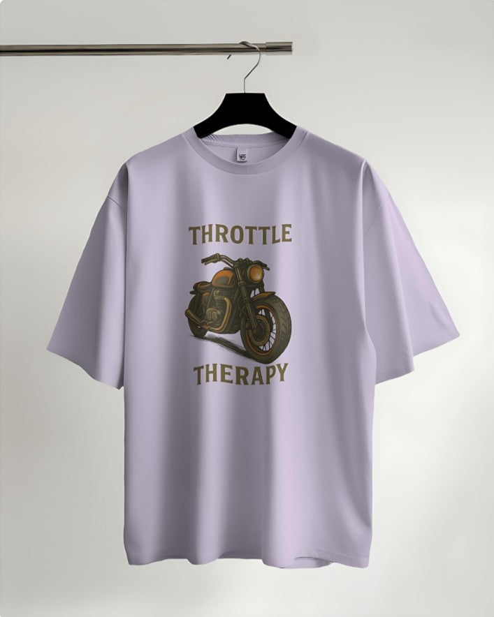 Throttle Therapy Oversized Tee -  Lavender