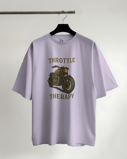 Throttle Therapy Oversized Tee -  Lavender