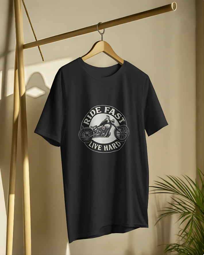 Ride Fast | Live Hard – Premium Tee - Black