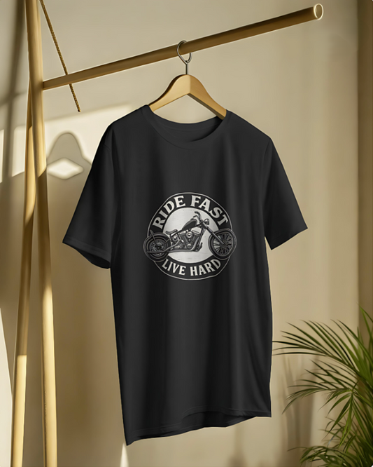 Ride Fast | Live Hard – Premium Tee - Black
