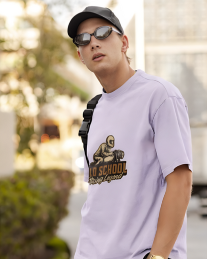 Old School Racing Legend - Oversized Tee - Lavender
