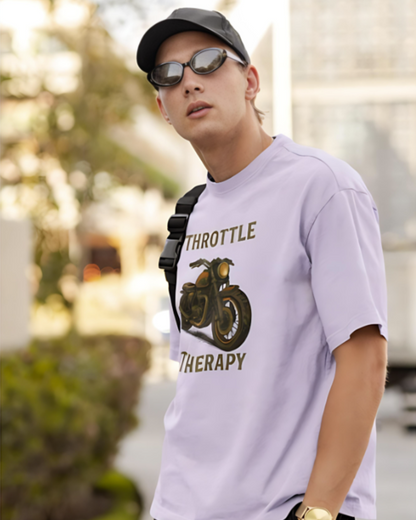 Throttle Therapy Oversized Tee -  Lavender