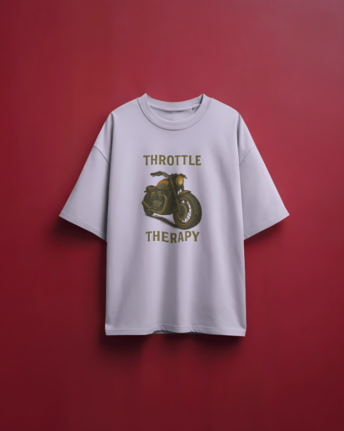 Throttle Therapy Oversized Tee -  Lavender