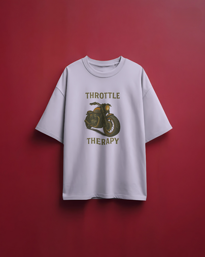 Throttle Therapy Oversized Tee -  Lavender